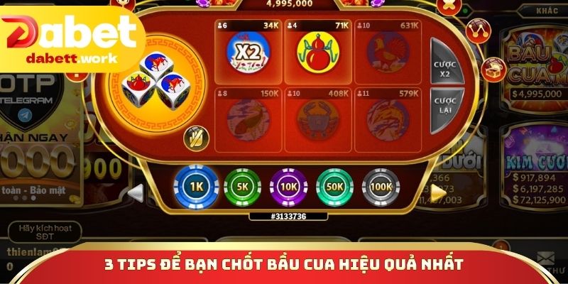 3 tips để bạn chốt Bầu cua hiệu quả nhất