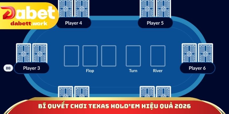 Bí quyết chơi Texas Hold’em hiệu quả 2026