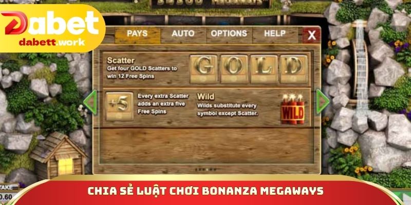 Chia sẻ luật chơi Bonanza Megaways