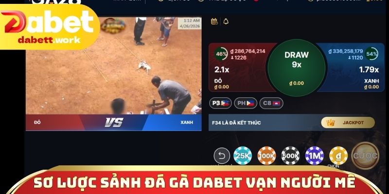 Sơ lược sảnh đá gà DABET vạn người mê